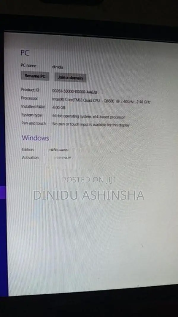 Q6600 Computer Set 4GB RAM