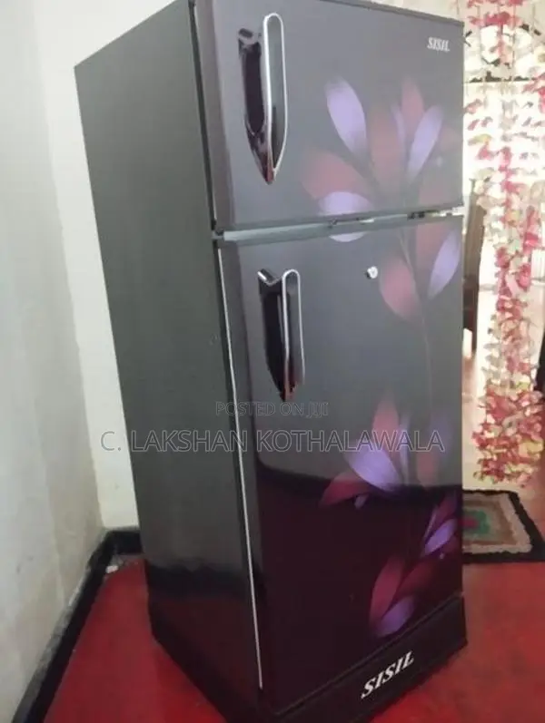 Sisil ECO Refrigerator - 2 Doors, 185L (Floral Red)