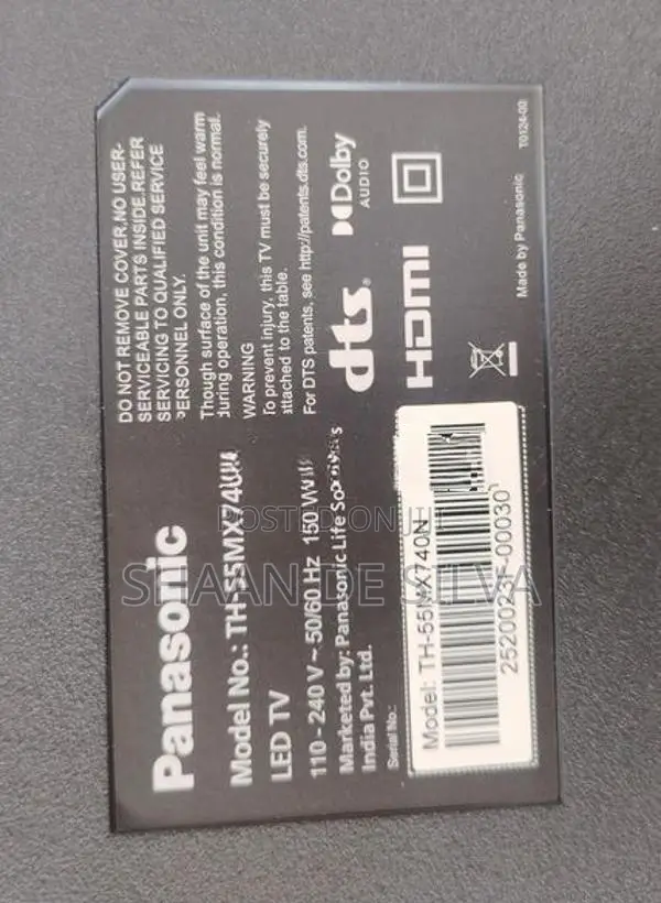 Panasonic 55 Inch LED TV