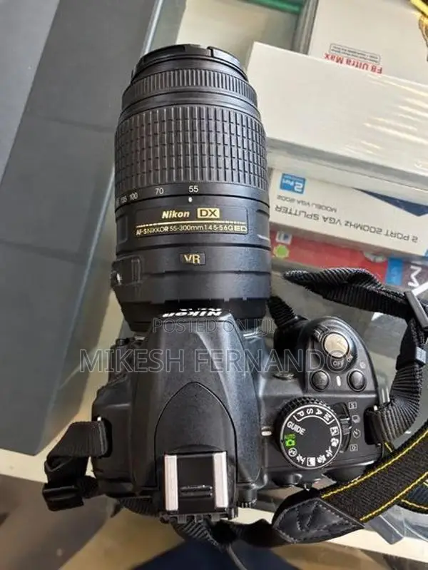 Nikon DSLR Camera With 55–300mm VR Lens