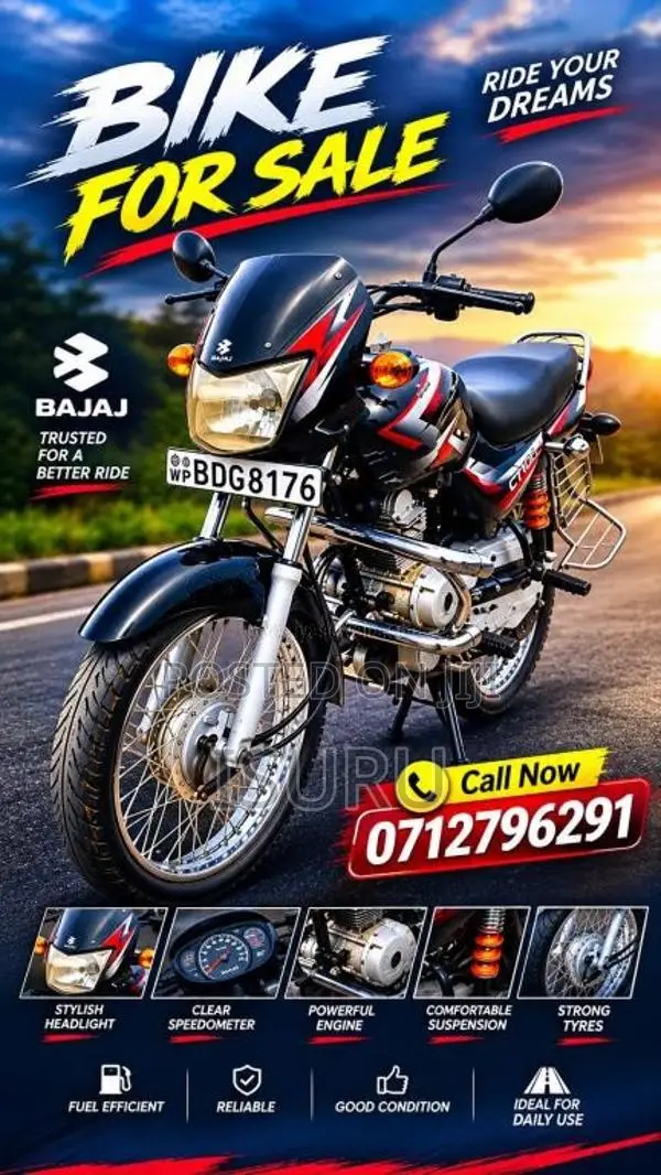 Bajaj CT-100 2015 Motorbike (Used)