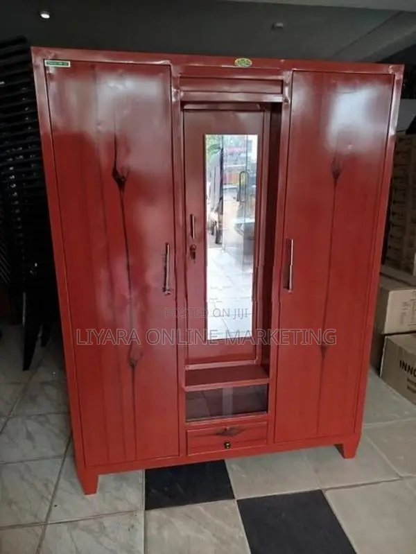 New Steel 3 Door Cupboard with Glass
