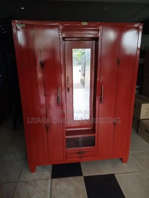 New Steel 3 Door Cupboard with Glass