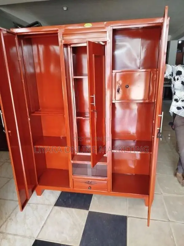 New Steel 3 Door Cupboard with Glass