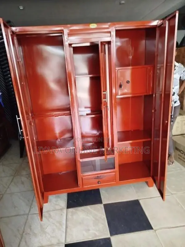 New Steel 3 Door Cupboard with Glass