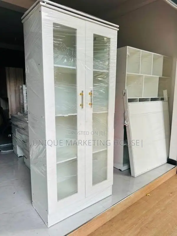 MODERN 2D SMART GLASS DISPLAY CUPBOARDS
