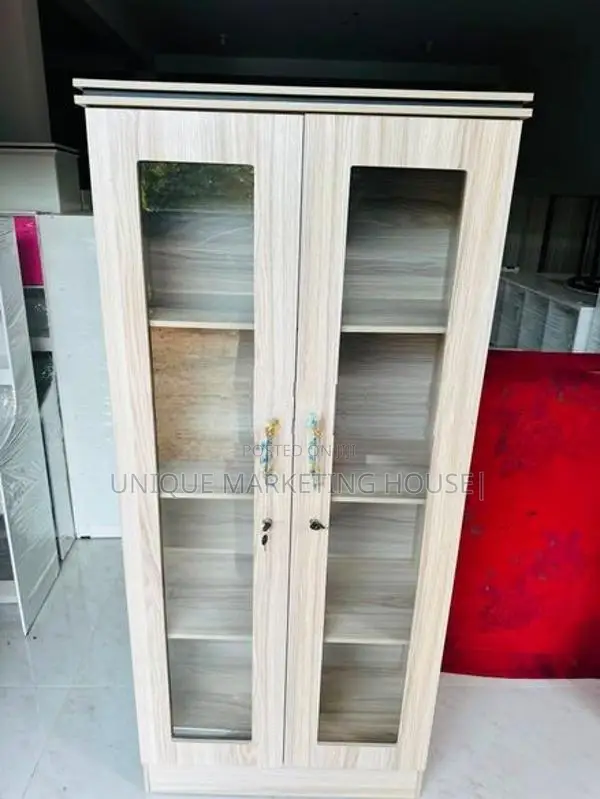 MODERN 2D SMART GLASS DISPLAY CUPBOARDS
