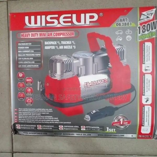 WISEUP Heavy Duty Mini Air Compressor – HERMAN HT 1491