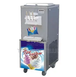Industrial Soft Ice Cream Machine Stand Type - 3 Nozzle