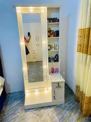 White Saree Dressing Table