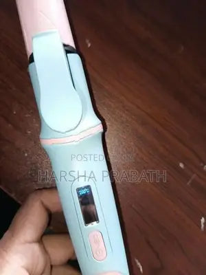 Innovex 2-In-1 Hair Curler With Straightener – Pink Blue (Iron)