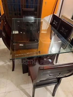 Used Dining Table with 6 Chairs