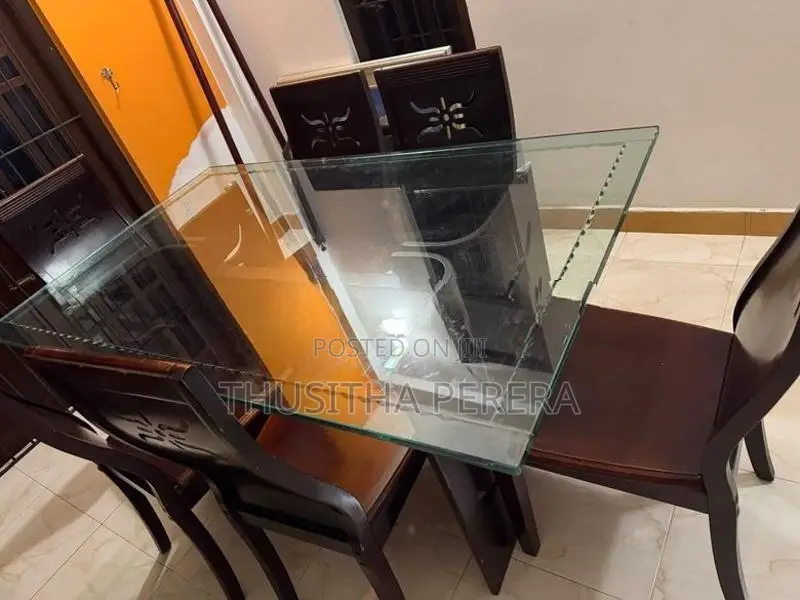 Used Dining Table with 6 Chairs