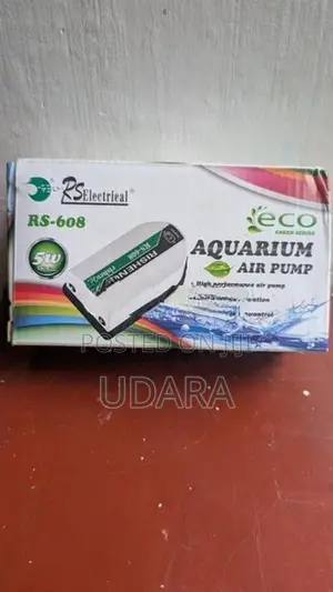 RS Electrical RS-608 Aquarium Air Pump – 5W, Double Outlet, 3.5 L/Min