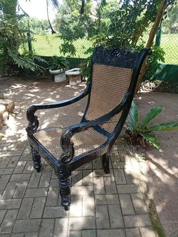 Antique Ebony Grandfather Chairs