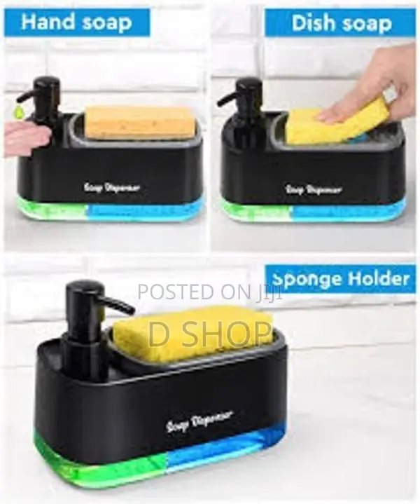 Soap Liquid Dispenser & Sponge Caddy