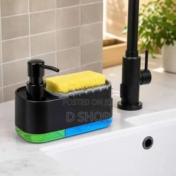 Soap Liquid Dispenser & Sponge Caddy
