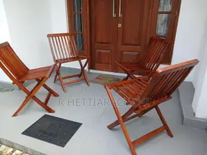 Teak Folding Chairs ( 4 )