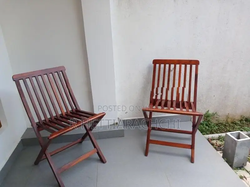 Teak Folding Chairs ( 4 )