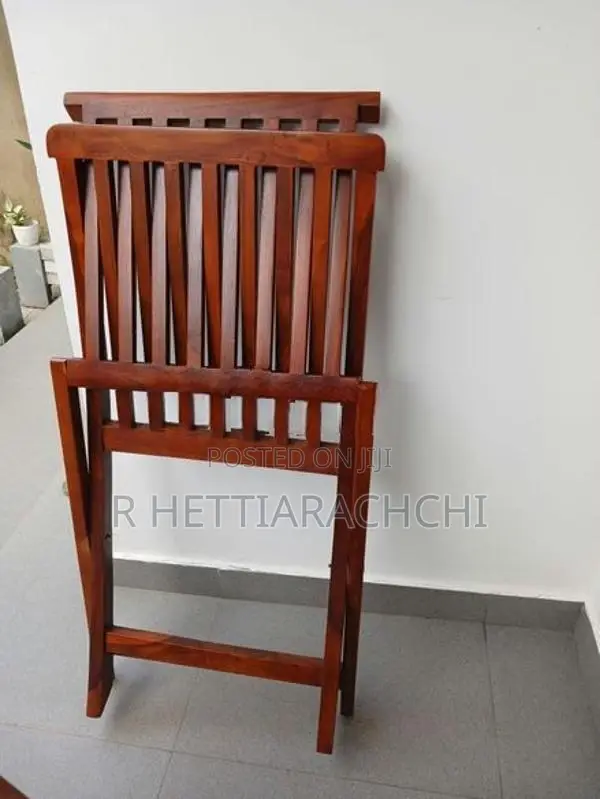 Teak Folding Chairs ( 4 )