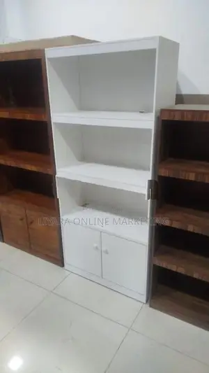 White Melamine Book Rack