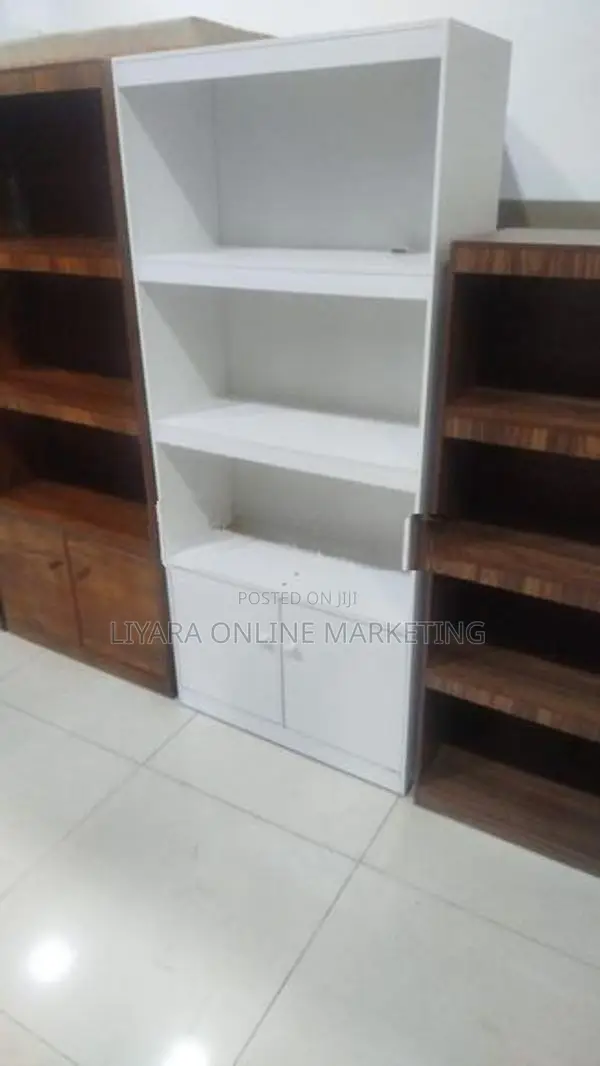 White Melamine Book Rack