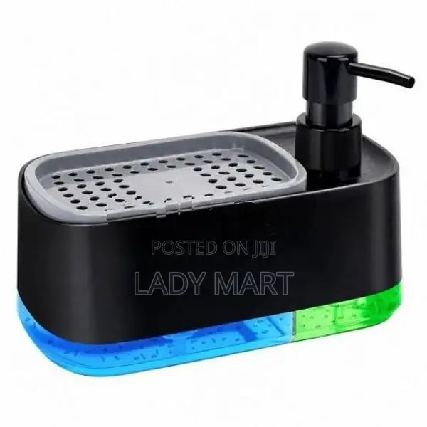Soap Liquid Dispenser With Sponge Caddy