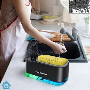 Soap Liquid Dispenser With Sponge Caddy