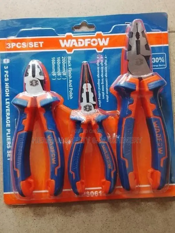 WADFOW 3-Piece High Leverage Pliers Set – HERMAN HT 1533