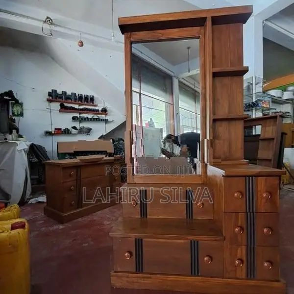 Teak Mirror Table