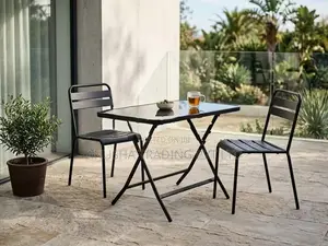 Brand New Modern Glass Top Folding Table