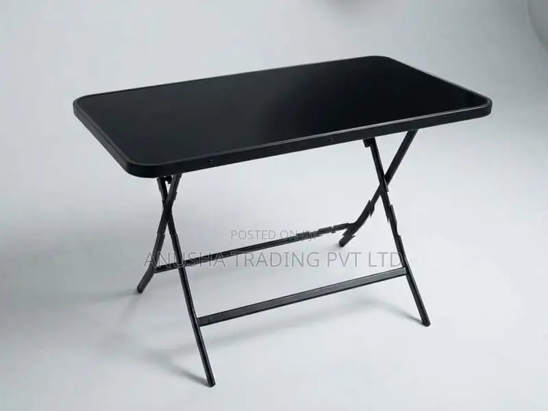Brand New Modern Glass Top Folding Table