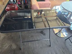 Brand New Modern Glass Top Folding Table