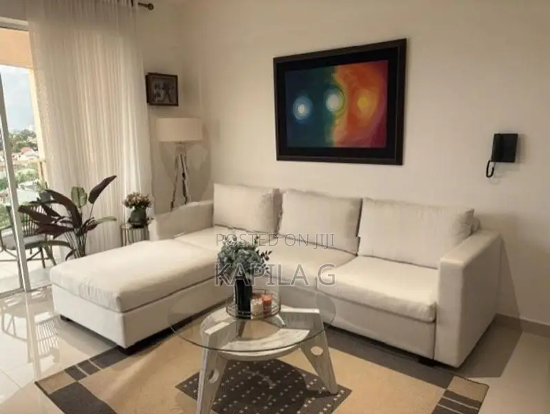 L-Shaped Fabric Sofa