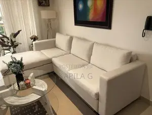 L-Shaped Fabric Sofa