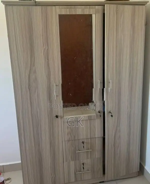 Melamine 3 Door Cupboard Wardrobe Large