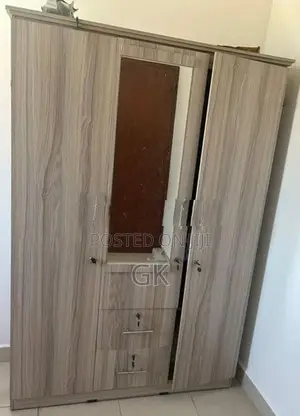 Melamine 3 Door Cupboard Wardrobe Large