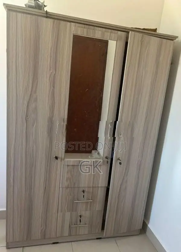 Melamine 3 Door Cupboard Wardrobe Large
