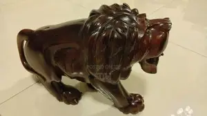 Antique Wood Carved Lion