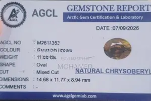 Crysoberyl Gem