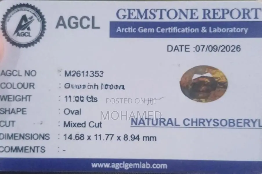 Crysoberyl Gem