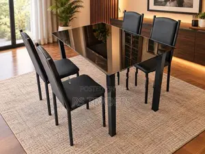Dining Table With Chairs Black