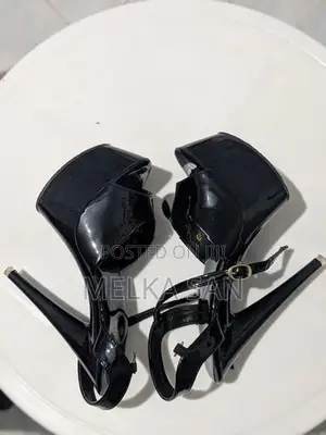 Black 6-Inch High Heels – Size 37