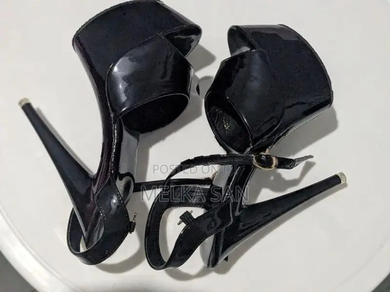Black 6-Inch High Heels – Size 37