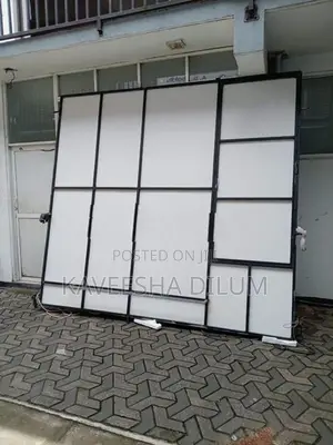 Iron Frame With Attached Board Door