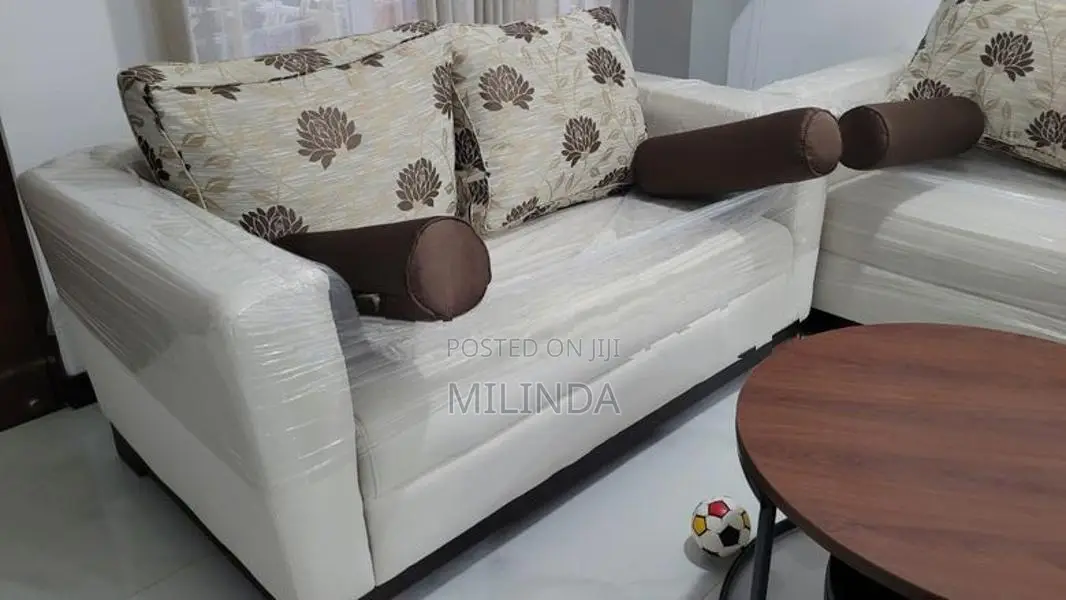 6-Seater Solid Mahogany Sofa Set – Freshly Cushioned