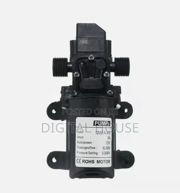 Industrial Water Pump High Pressure 12v 75W Psi 130 / Diaphragm new .