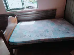 Wooden Teak Bed Piyestra Cool Foam Mattress