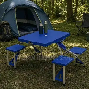 Portable Folding Picnic Table With 4 Seats