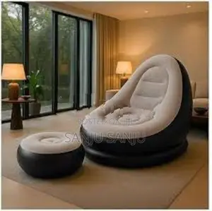 Inflatable Air Sofa with Foot Rest